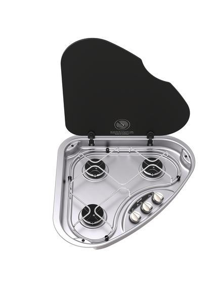 Vestavný plynový vařič Dometic řady 330, 3hořákový, 3× 1,5 kW, levý