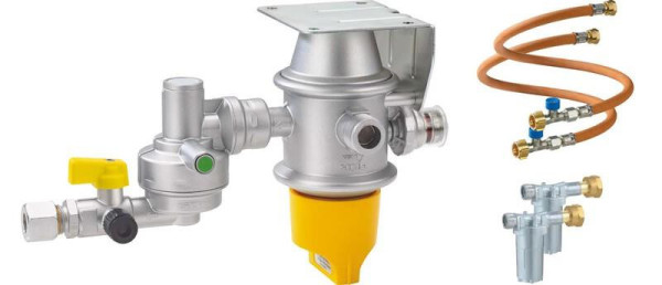 Caramatic DriveTwo Set – regulátor tlaku plynu s automatickým přepínáním pro obytné vozy