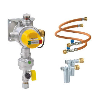 Caramatic DriveTwo Set 30 mbar – plynový regulátor s přepínáním pro dva válce (vertikální instalace)
