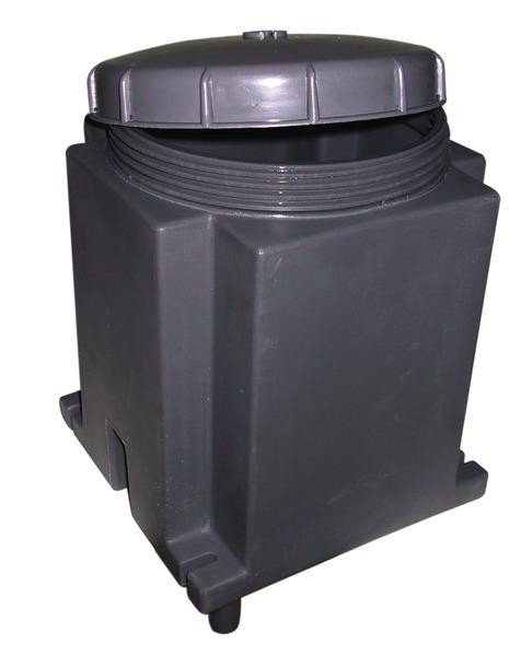 Skříňka na plynovou láhev pro 3kg lahve (těsný box, odvětrání podlahou, antracit)
