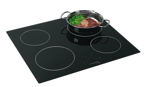 Vařič sklokeramický vestavný 230V, 4 plotýnky (příkon 1200W/1700W/1800W, stufenlos regulace, sklokeramická deska)