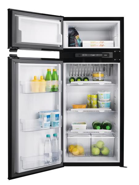 Chladnička absorpční Thetford N4150E+ 149 l (12V / 230V / plyn, černá, oblé dveře)
