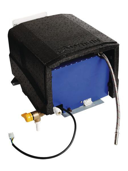 Ohřívač vody plynový a elektrický Whale RapidHeat Boiler 8 l (kombinovaný, 12V/230V, 30 mbar, topný výkon až 1500 W)