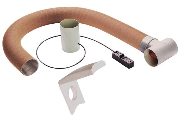 Sada vytápění předstanu Truma Vorzelt-Warmluftset, odbočka teplého vzduchu z karavanu do předstanu, délka 1 m, průměr 65 mm, snadná montáž, temperování a odvlhčení