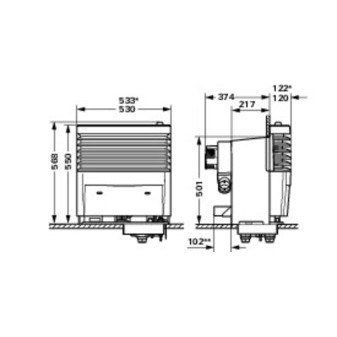 Plynové topení Truma S 5004 (30 mbar, výkon 6 kW, příprava pro 1 rozfuk, pro karavany)