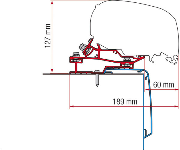 Adaptér Fiamma pro markýzu F80 na vozidla Rapido C-Line (400 cm)