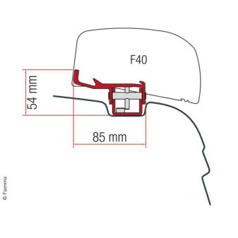 Adaptér Fiamma F40Van pro VW T5/T6