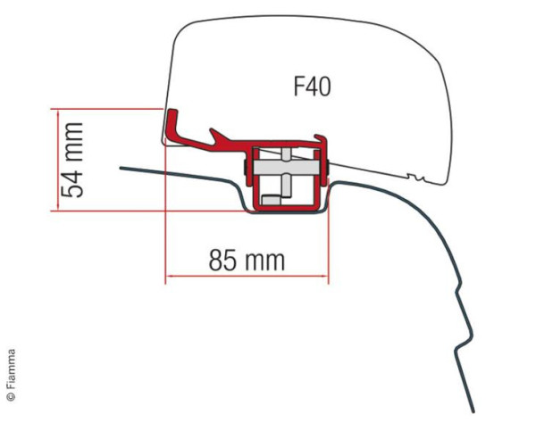 Adaptér Fiamma F40Van pro VW T5/T6