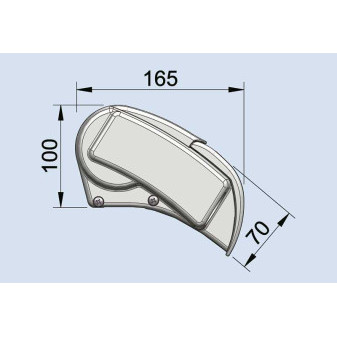 Arkýza střešní kazetová Dometic PerfectRoof PR 2500 4,5 m (pouzdro stříbrné, plátno Grey Waves, výsuv 2,5 m)