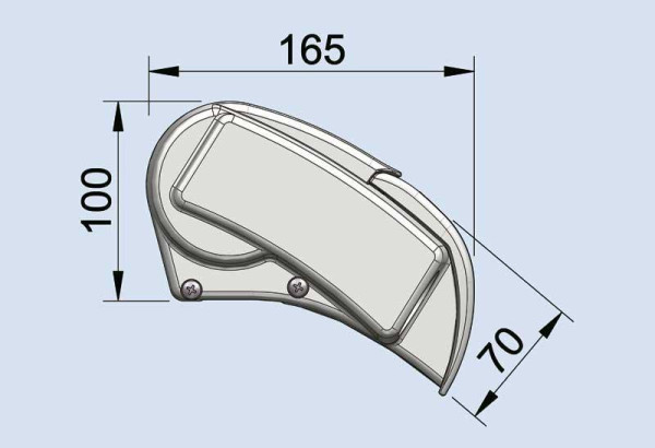Arkýza střešní kazetová Dometic PerfectRoof PR 2500 4,5 m (pouzdro stříbrné, plátno Grey Waves, výsuv 2,5 m)