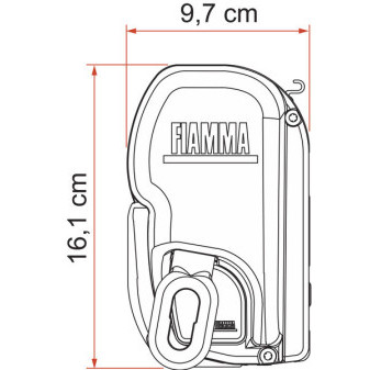 Nástěnná markýza Fiamma F45L 4,5 m (Polar White, Royal Grey)