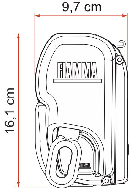 Nástěnná markýza Fiamma F45L 4,5 m (Polar White, Royal Blue)