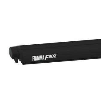 Markýza střešní kazetová Fiamma F80s 4,5 m (sytě černá, královská šedá, výsuv 2,5 m)