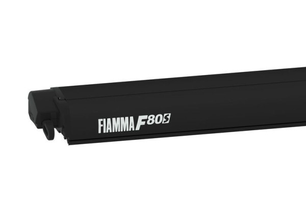 Markýza střešní kazetová Fiamma F80s 4,5 m (sytě černá, královská šedá, výsuv 2,5 m)