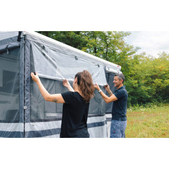 Předstan k markýze Fiamma Privacy Room Light Van 260 (kompletní stan, délka 260 cm, montážní výška 180–220 cm, šedý)