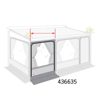 Rozšiřující sada přední části pro markýzové přístřešky / Privacy Room - 190/500cm