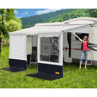 Stanové předstany k markýze Reimo Villa Store Premium, 6,00 × 2,40 m (výška 250–280 cm)