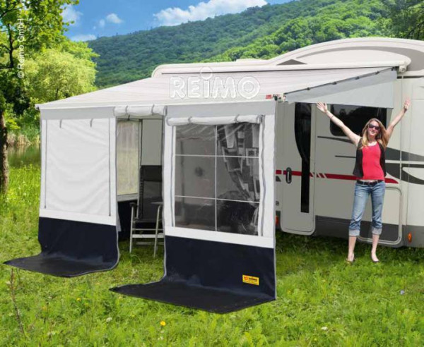 Stanové předstany k markýze Reimo Villa Store Premium, 6,00 × 2,40 m (výška 250–280 cm)