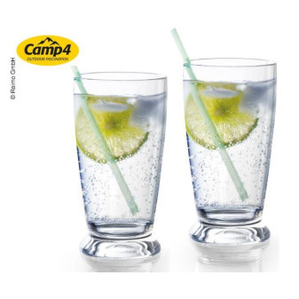 Sada plastových sklenic na vodu CAMP4, 300 ml, 2ks