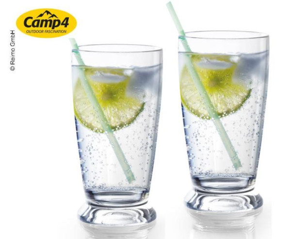 Sada plastových sklenic na vodu CAMP4, 300 ml, 2ks