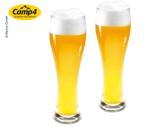 Sklenice kempingové CAMP4 Estella, 500 ml, sada 2ks
