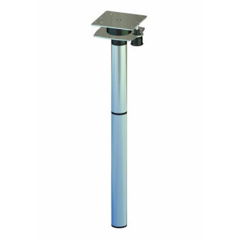 Noha stolu otočná hliníková 3dílná pro dvě desky (výška 700 mm / 313 mm, aretace 0°, 135°, 180°, 225°, kovová)