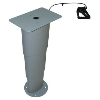Podstavec stolu jednosloupový Primero Comfort (výška 310–670 mm, stříbrošedá)