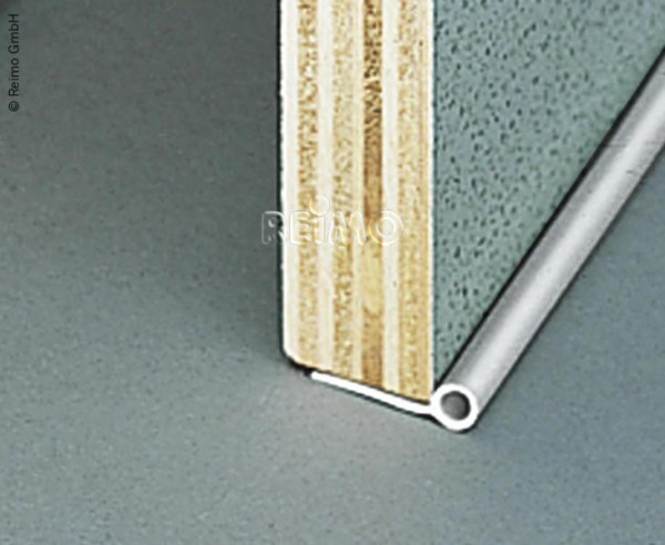 Kedr těsnicí nábytkový stříbrný  Ř 5 mm, návin 50 m (těsnicí a krycí profil pro obytné vestavby, plast, role)