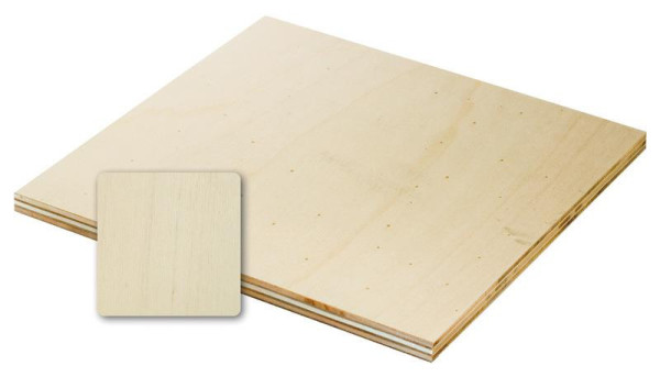 Deska nábytková z topolové překližky přírodní 14,5 mm, 2440 × 1220 mm (lehká vícevrstvá konstrukční deska pro obytné vestavby)