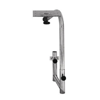Noha stolu otočná Reimo U-Schwenktisch Komfort (výška 72 cm, pozinkovaná ocel, rozsah otáčení cca 70 cm)
