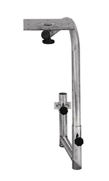 Noha stolu otočná Reimo U-Schwenktisch Komfort (výška 72 cm, pozinkovaná ocel, rozsah otáčení cca 70 cm)