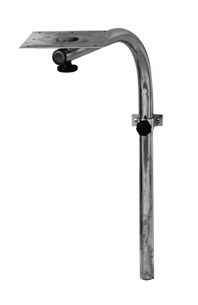 Stojan otočného stolu Komfort de Luxe pro obytné vozy, výška 720 mm, pozinkovaná ocel