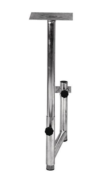 Podnož stolu otočná Reimo U-Schwenktisch Universal (výška cca 72 cm, rozsah otáčení cca 40 cm, zkrátitelná, pozinkovaná ocel)