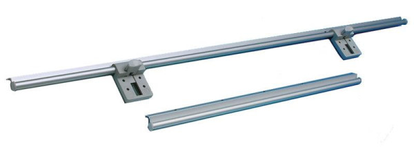 Kolejnice posuvná stolní Quick Clip sada 2 lišt 95 cm a 50 cm pro stůl i lůžko hliníková