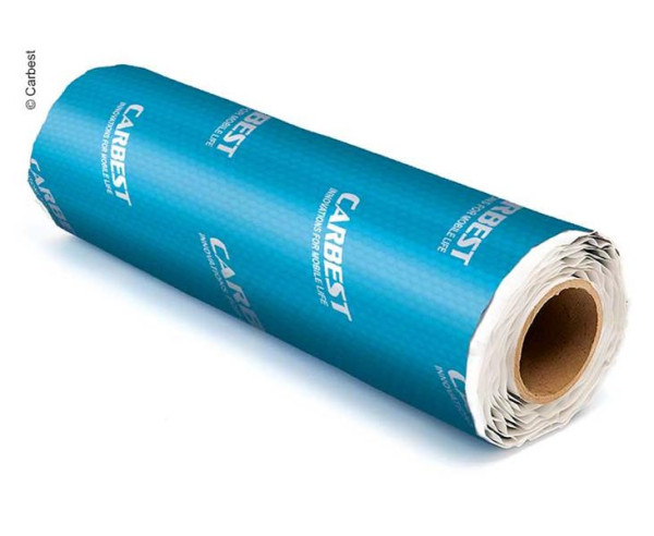 Izolace akustická antivibrační alubutyl Carbest X-Trem Noise Regulator samolepicí tloušťka 2 mm rozměr 500 × 40 cm modrá pro vestavby a karavany