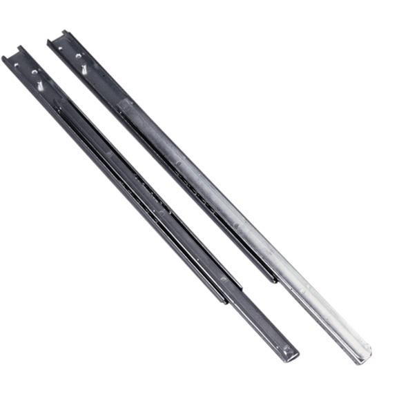 Výsuvy zásuvkové zátěžové pro vysoké zatížení do 100 kg, délka 700 mm, nerezová ocel, 1 pár