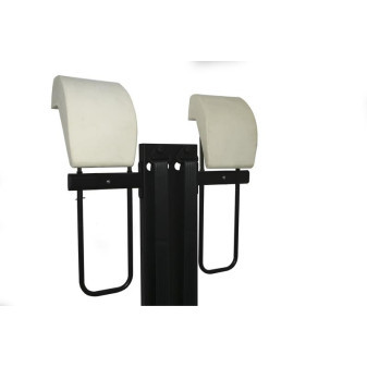 Sada opěrek hlavy zaoblených s upevňovací deskou (2 ks, rozteč 158 mm)