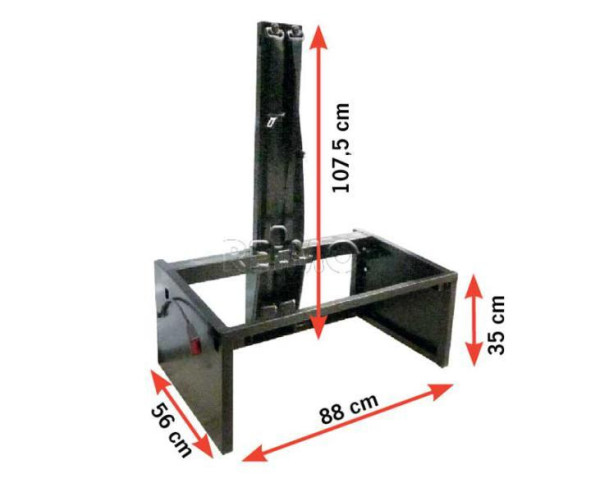 Kotevní rám pro bezpečnostní pásy Sportscraft (šířka 880 mm, pro Ducato/Boxer/Jumper, homologace M1)