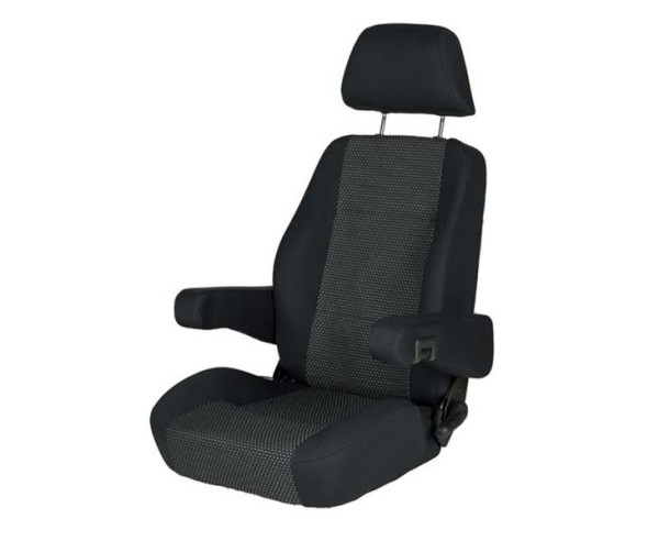Sedadlo do dodávky Aguti Vansitz S8.1, potah Ara (černá/šedá)