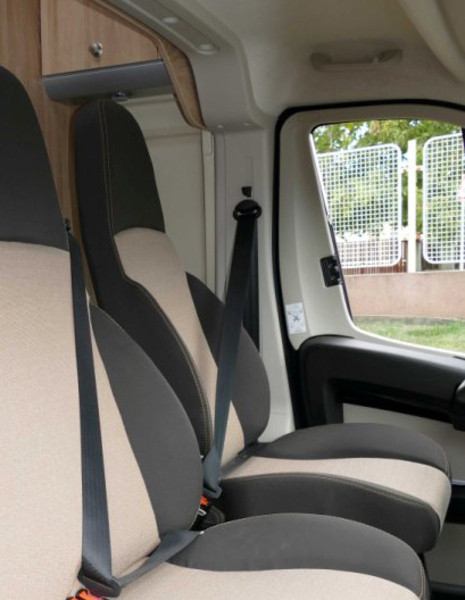 Sedadlo jednozónové otočné 550 mm pro Ducato X250 (nastavitelná záda, dvoubarevné, M1)