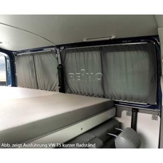 Zatemnění obytného prostoru pro VW T5/T6 Multivan a Caravelle (Šedá/Černá)