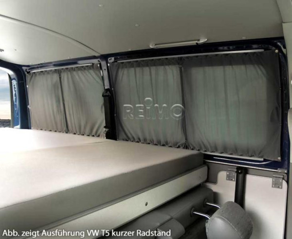 Zatemnění obytného prostoru pro VW T5/T6 Multivan a Caravelle (Šedá/Černá)