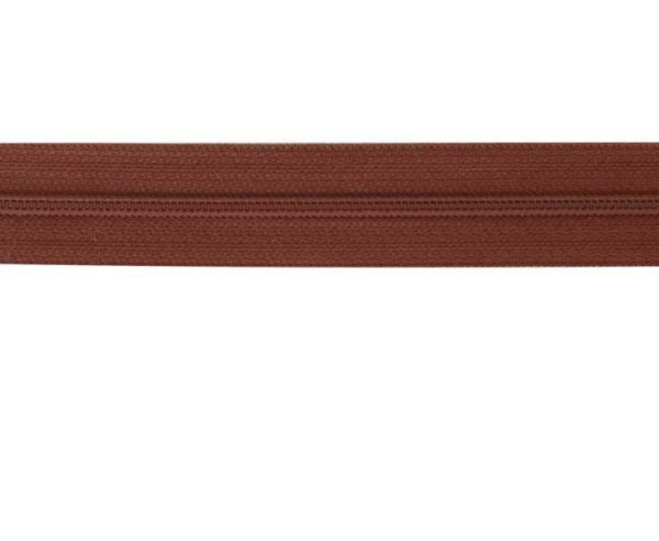 Zip 5 mm v metráži šířka 32 mm hnědý