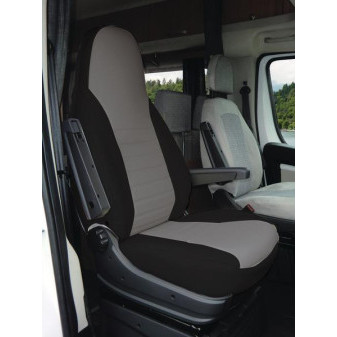 Ochranné potahy sedadel pro Fiat Ducato 250/290 (sada 2 ks, černo-šedé)