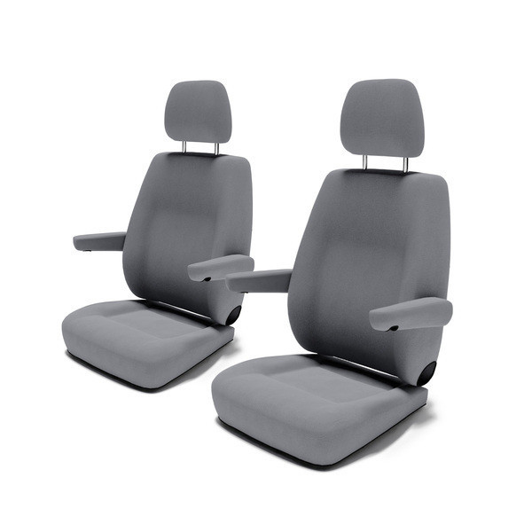 Potahy sedadel DriveDressy pro Ducato/Jumper/Boxer (od r. 2014), šedé