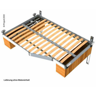 Rošt latťový s hliníkovým rámem Project 2000, stavebnicový set (rozměr až 2000 × 1600 mm, upravitelný zkrácením)