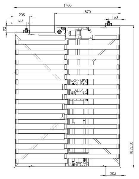 Elektrické zvedací lůžko Carbest (1853 x 1400 mm, 12V, nosnost 400 kg, včetně matrace)