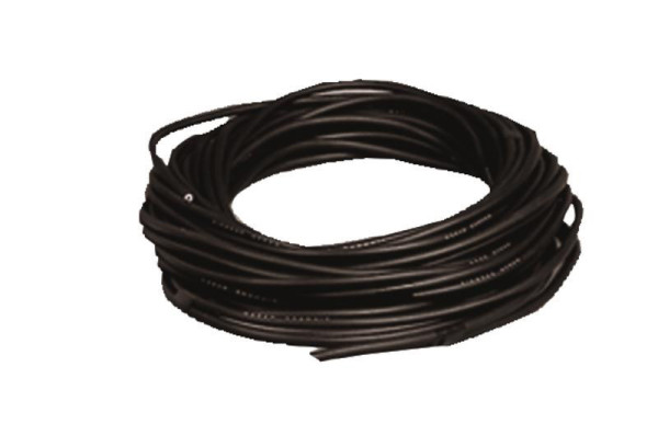 Kabel solární pryžový dvoužilový průřez 2 x 2,5 mm² délka 10 m černý pro solární systémy v karavanech a obytných autech