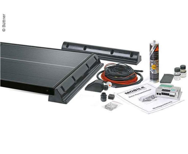 Systém solární kompletní Büttner Elektronik MT 65 CIS Line, 65 Wp (pro AGM, LiFePO4 a gelové baterie)