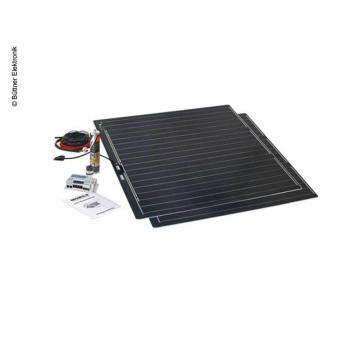 Solární kompletní sada Büttner Elektronik MT Flat Light 300W (2 ploché panely 980x980 mm, regulátor s čidlem)